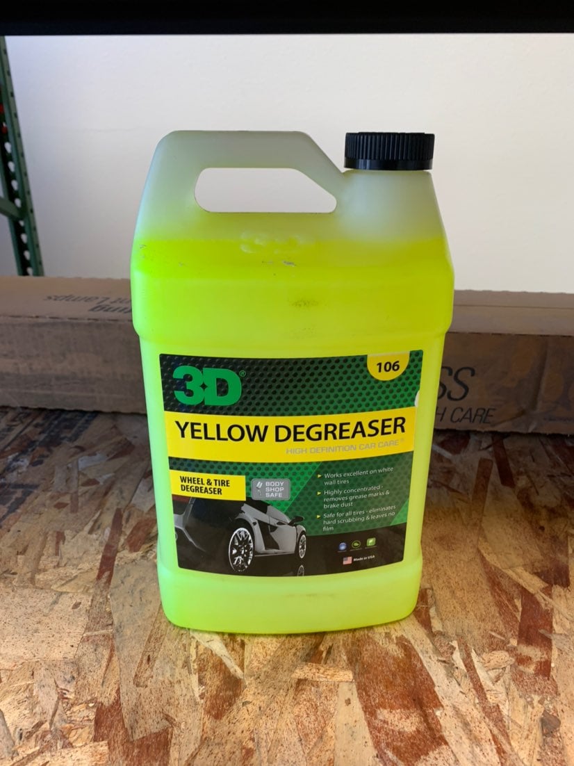 3D yellow degreaser