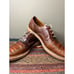 Allen Edmonds Bruce Tan Leather Derby Shoes Made In USA Men’s 10D Bicycle Toe