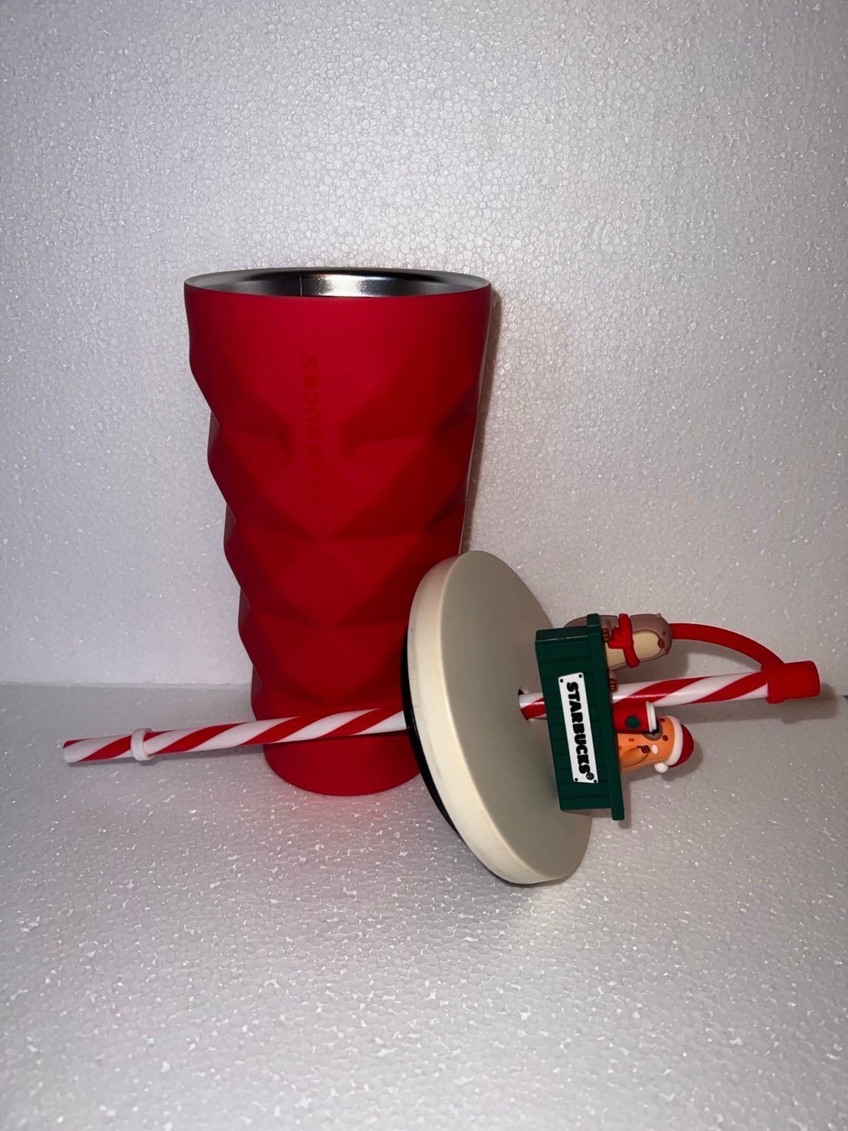 Starbucks 2021 China Red Pineapple Christmas 16oz Stainless Steel Cup Tumbler