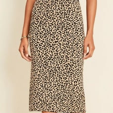 NWT Ann Taylor Petite Cheetah Print Jacquard Sweater Pencil Skirt Sz XS Petite