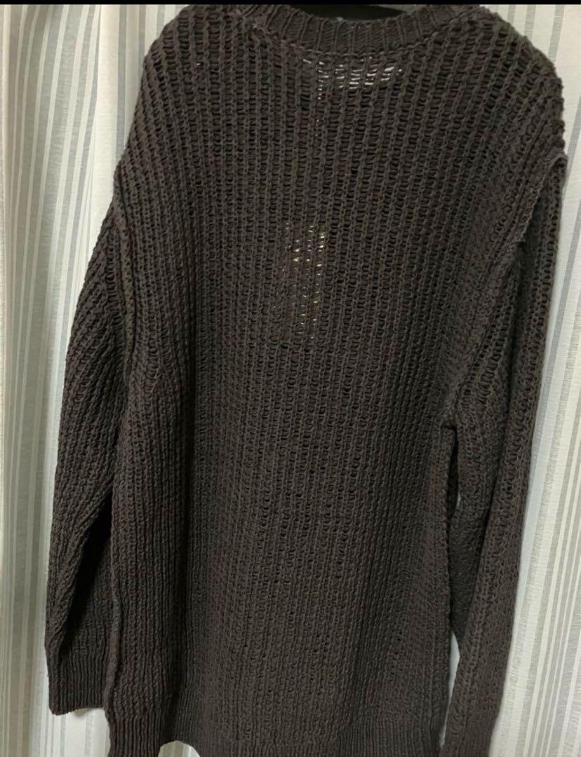 LIDNM】SPINTAPE YARN MESH KNIT Sサイズ
