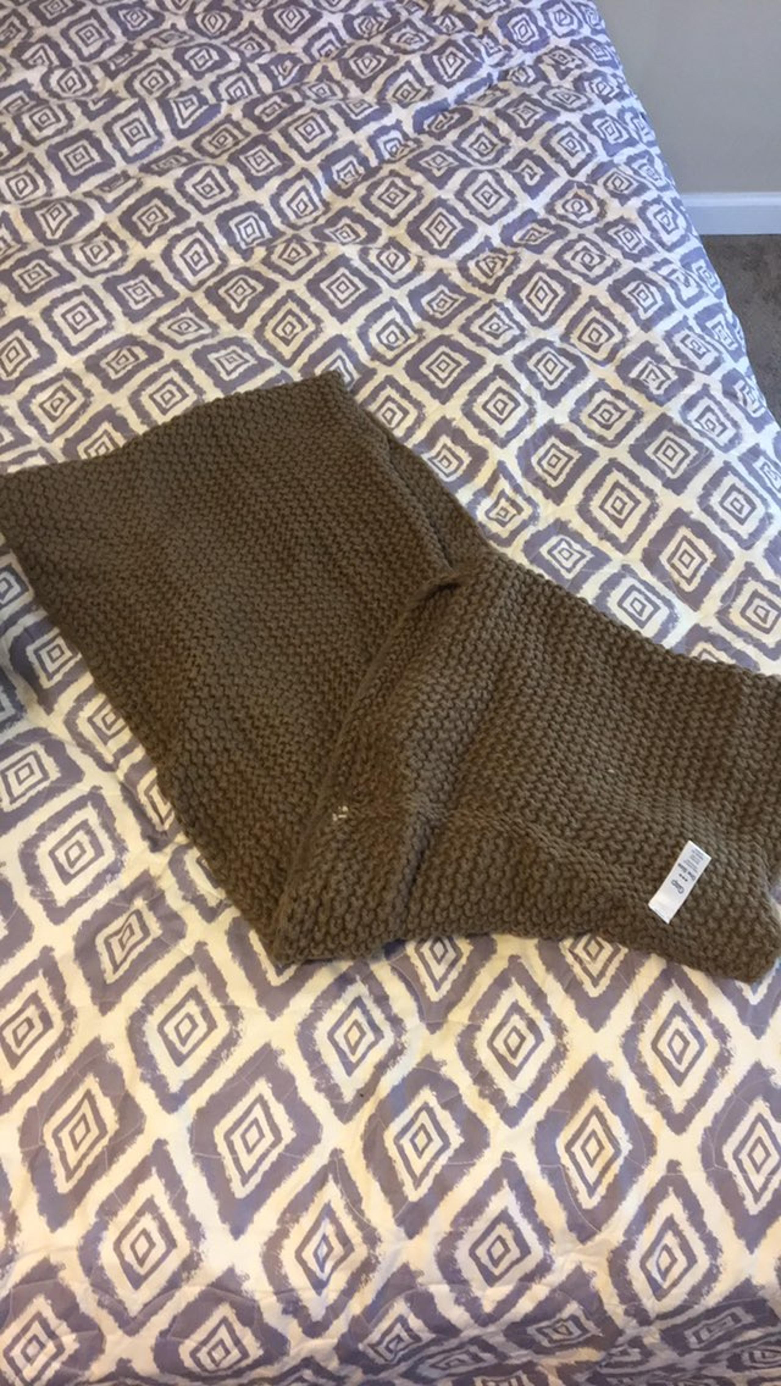 brown infinity scarf