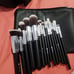 Makeup Brushes with Bag,15Pcs Makeup Brush Set. Brushes Kit Black