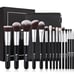 Makeup Brushes with Bag,15Pcs Makeup Brush Set. Brushes Kit Black