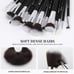 Makeup Brushes with Bag,15Pcs Makeup Brush Set. Brushes Kit Black