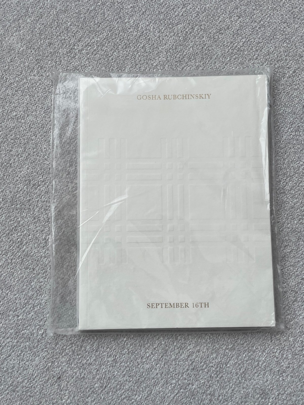 Gosha Rubchinsky Burberry September 16 Lookbook NWT