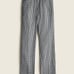 168 J.Crew Pull-on straight-leg pant in check size 8 fully lined black n white