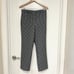 168 J.Crew Pull-on straight-leg pant in check size 8 fully lined black n white