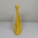 Art Craft Products California Yellow Embossed Harp Shape Planter Vintage 9.25