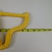 Art Craft Products California Yellow Embossed Harp Shape Planter Vintage 9.25