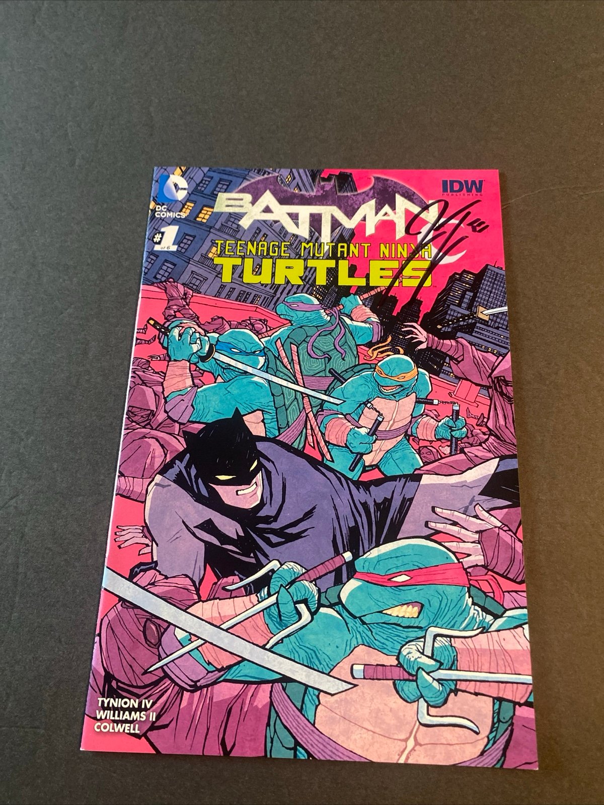 Batman Teenage Mutant Ninja Turtles #1 MidTown Comics- Signed By James Tynion