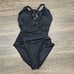 NWOT La Blanca Island Goddess High Neck Keyhole One Piece Sz 8