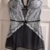 NWT • Victoria's Secret • Y2k Deadstock 34C Black White Lace Lingerie Bustier Ga