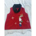 Vintage LISA INTERNATIONAL Sweater Vest Wool Christmas Holiday Red Embellished