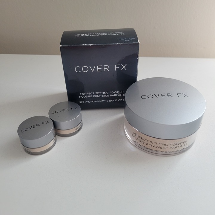 COVER FX perfect Setting Powder Full size 0.35oz TRANSLUCENT LIGHT + Mini Sizes