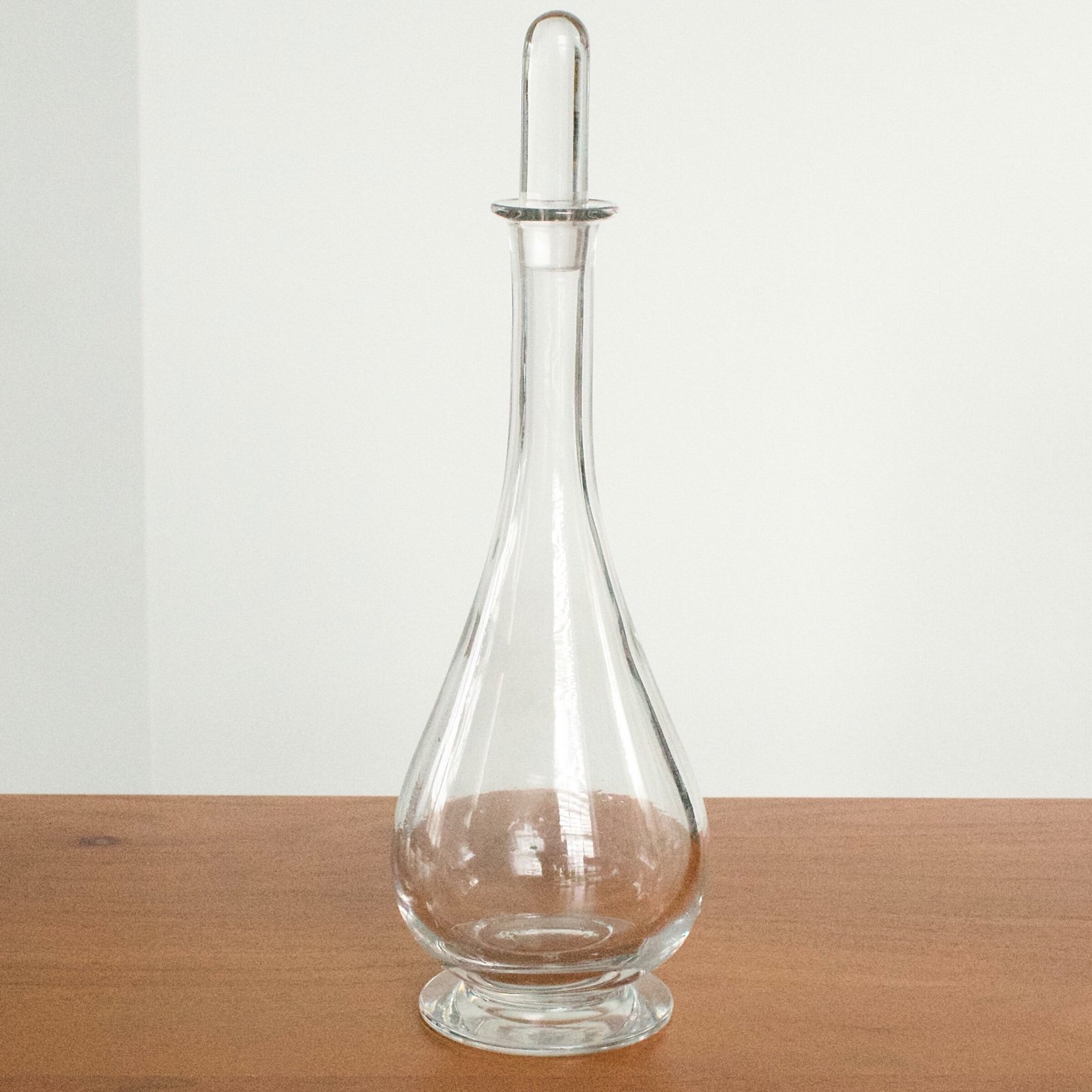 Vintage Hand Blown Glass Decanter with Stopper for Wine & Spirits