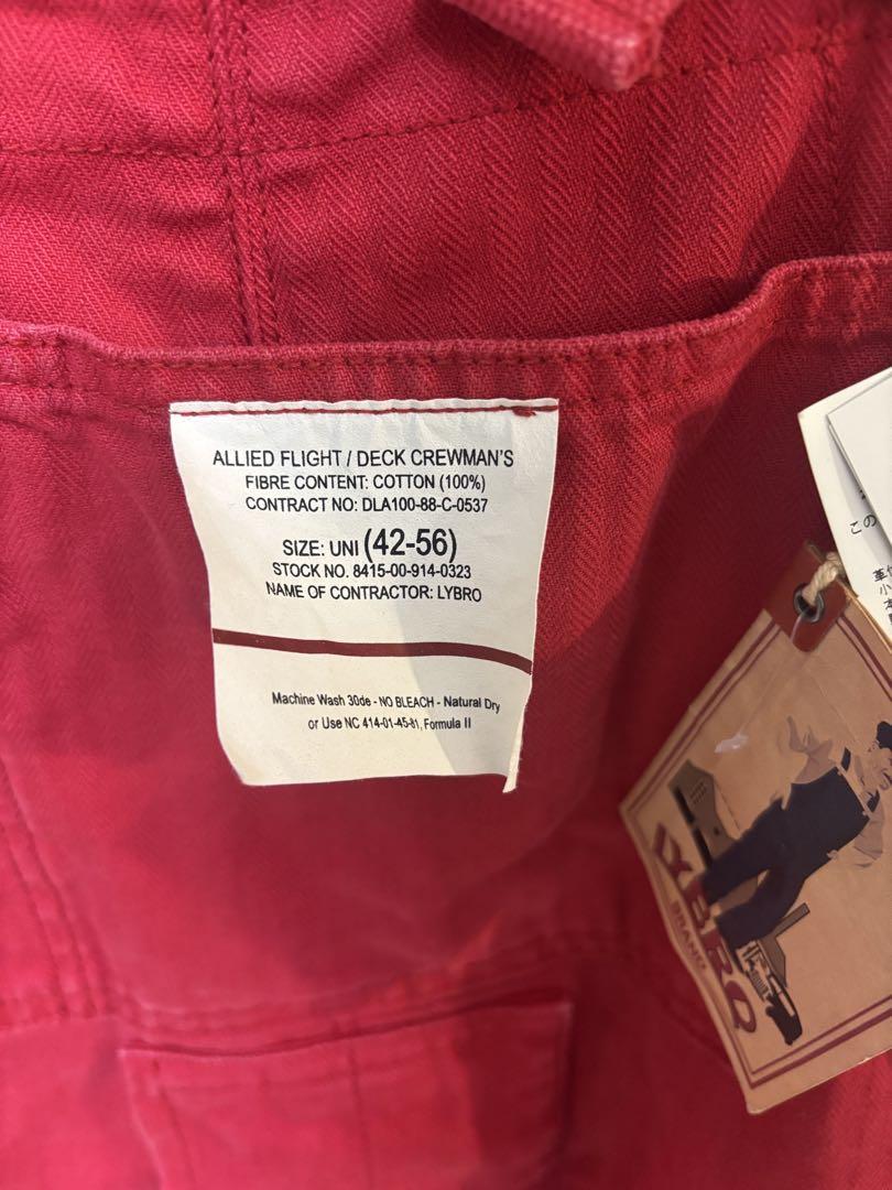 NAVAL DUNGAREE NIGEL CABOURN 42-56 red