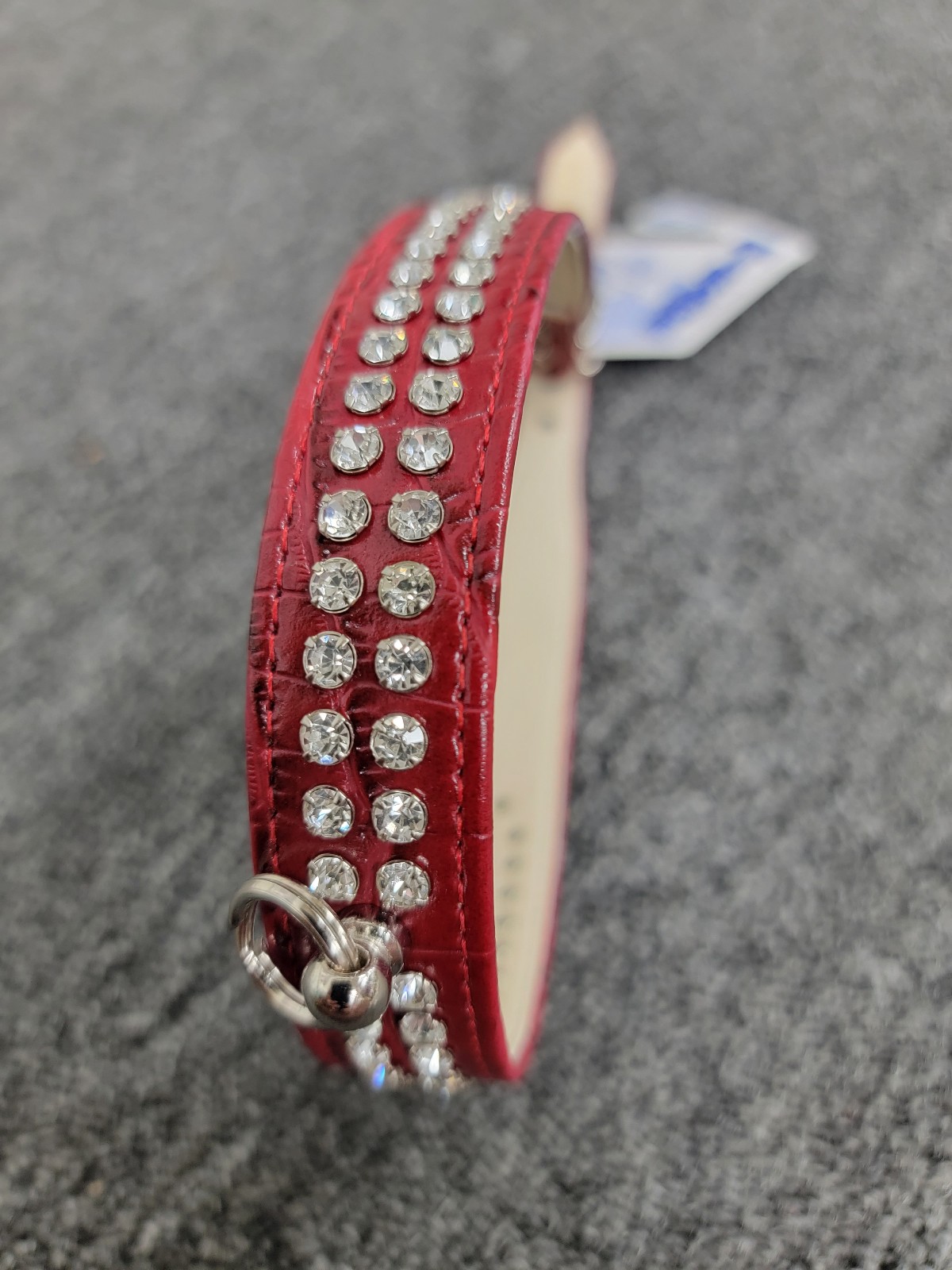 Red Studded Dog Collar 20