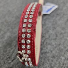 Red Studded Dog Collar 20