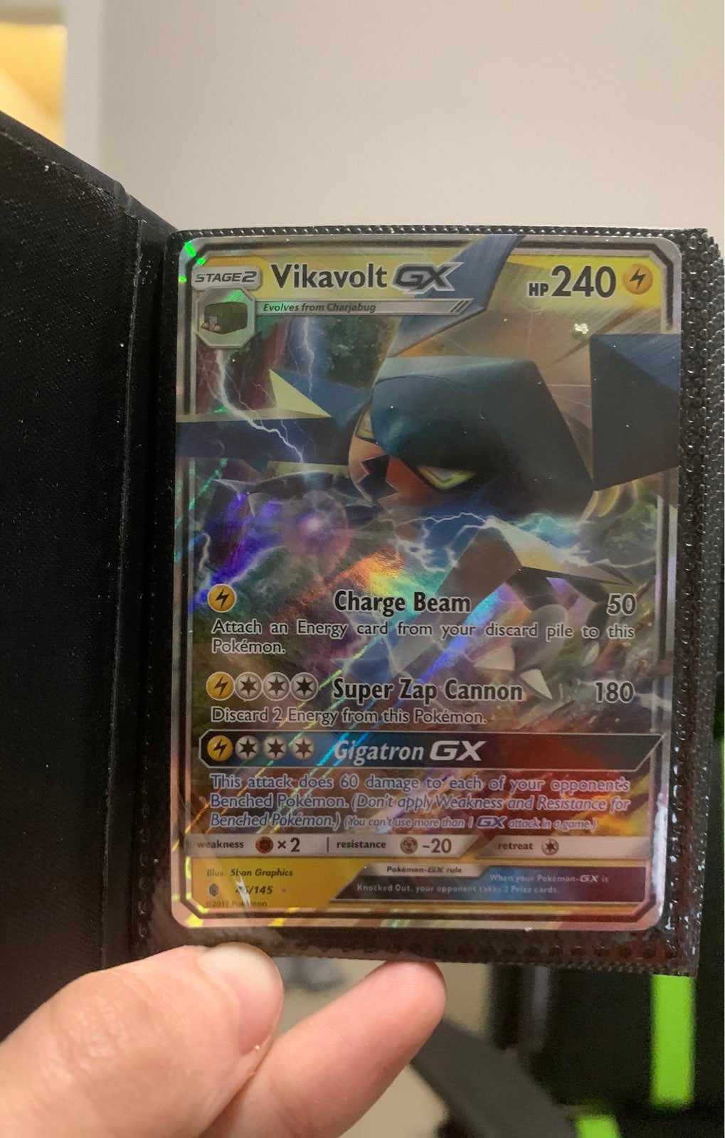 Pokemon Vikavolt GX Full Art Card