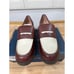 Cole Haan Camea Lug Loafer Bloodstone/Ivory Leather Size 9.5 NIB Chic Slip On