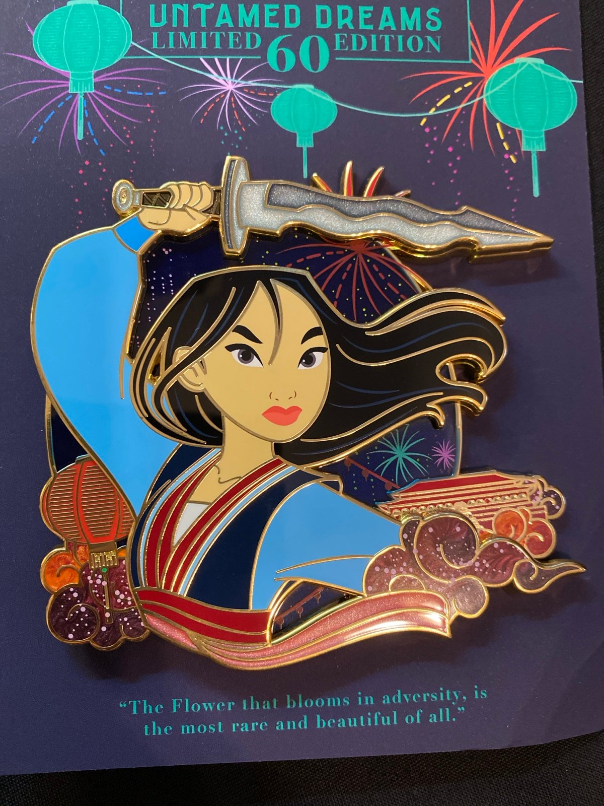 Untamed Dreams Mulan Fantasy Pin