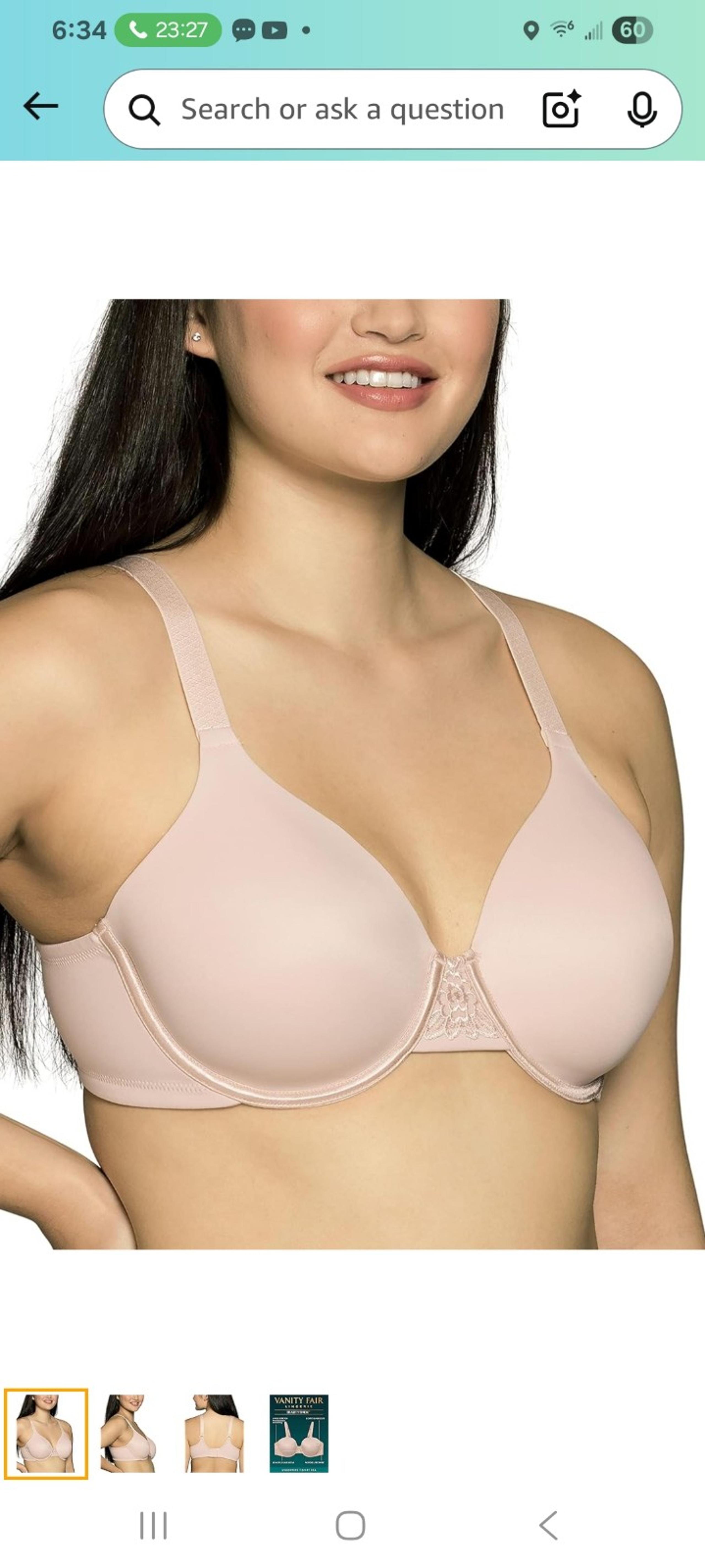 Underwire bra 34G - Vanity Fair