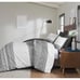 INK+IVY 3PC Full/ Queen , Chic Chevron Chenille Tufting Accent Boho Duvet Set