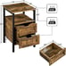 Bedside Table Open Storage Shelf, Wooden Bedside Cabinet Chairside Table