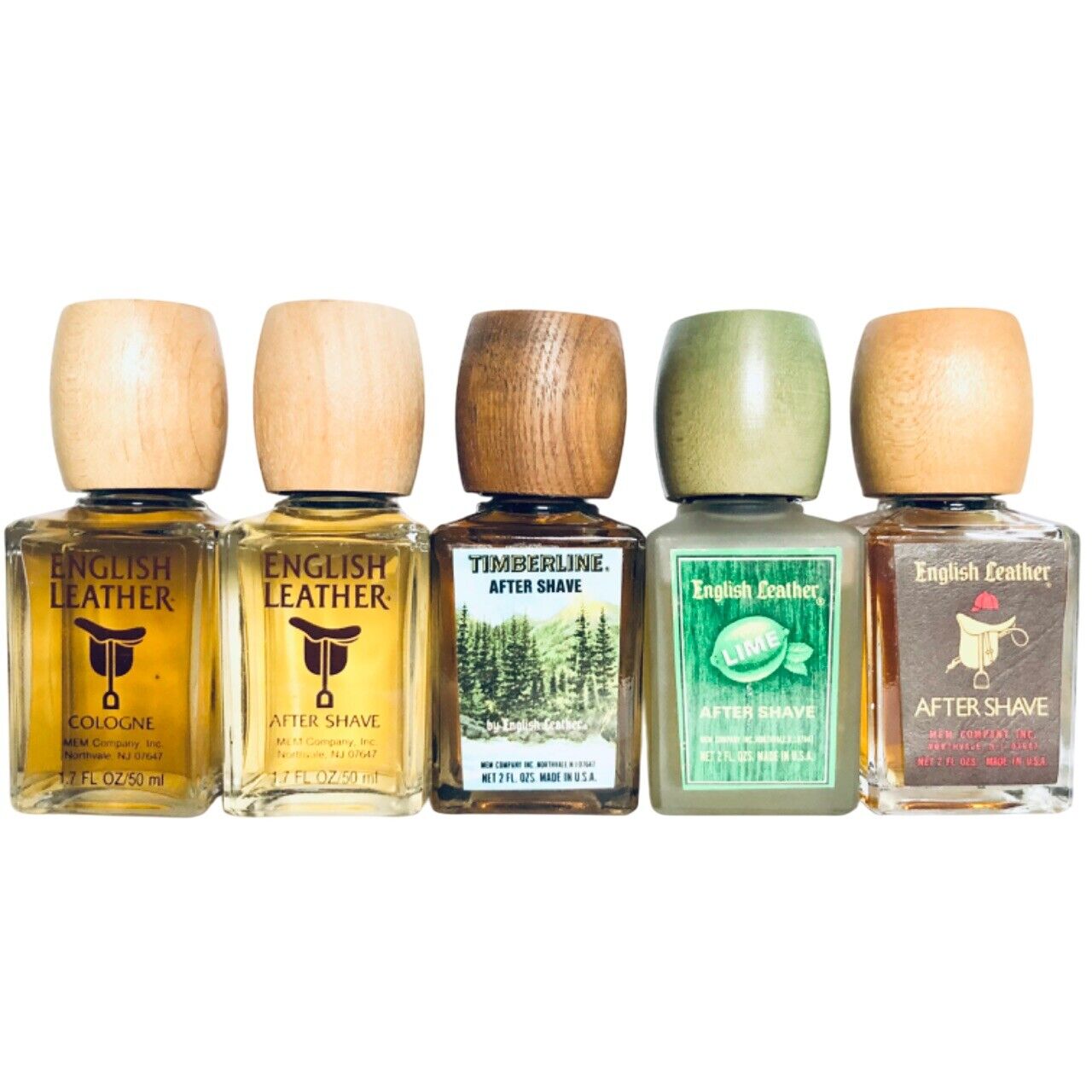 English Leather MEM Lime Timberline Aftershave Cologne Men's Splash Gift Set
