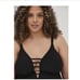 NWT TORRID STRAPPY PLUNGE LONG LENGTH SWIM DRESS - BLACK
