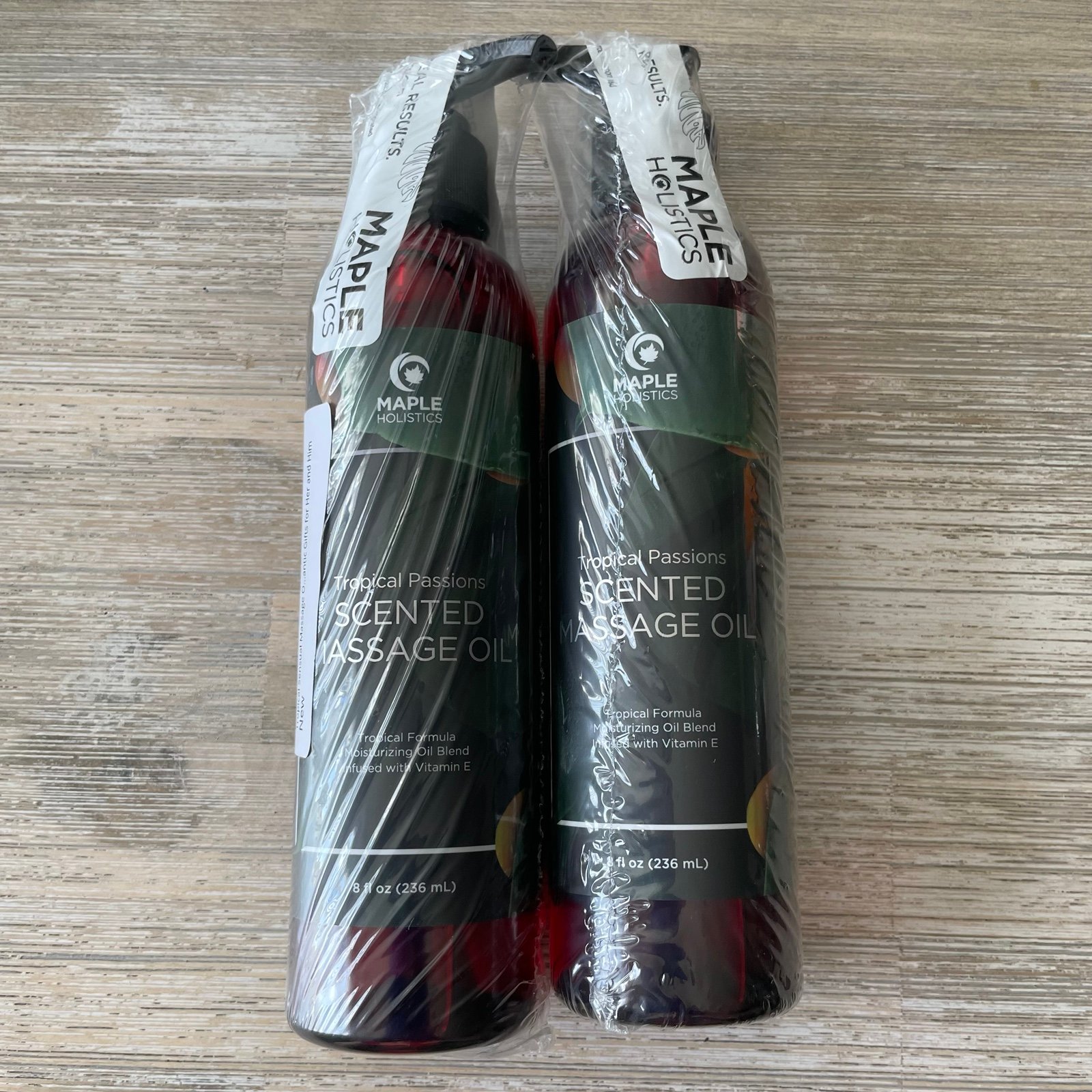 NEW (2) Scented Massage Oils | Maple Holistics Tropical Passions