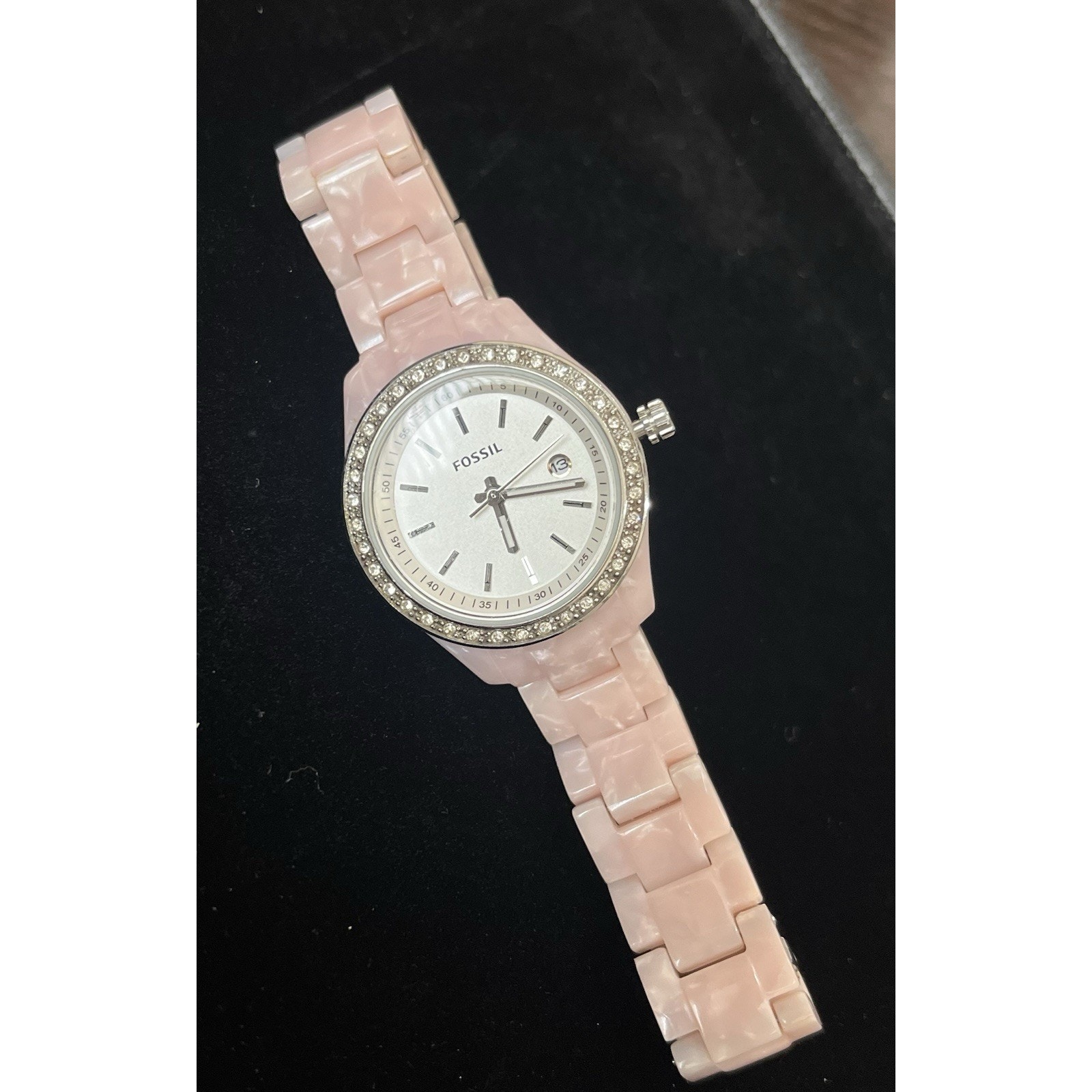 Fossil Stella Watch ES-2688 Womens Pink With New Battery