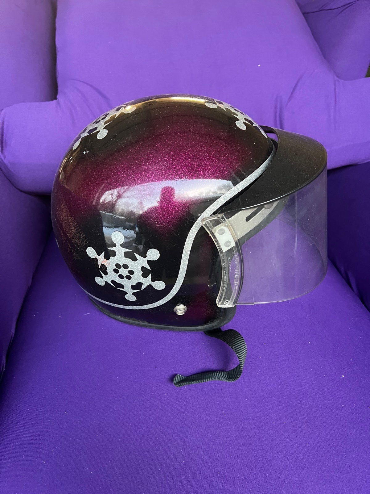 Vintage Snowmobile Helmet Sz Small