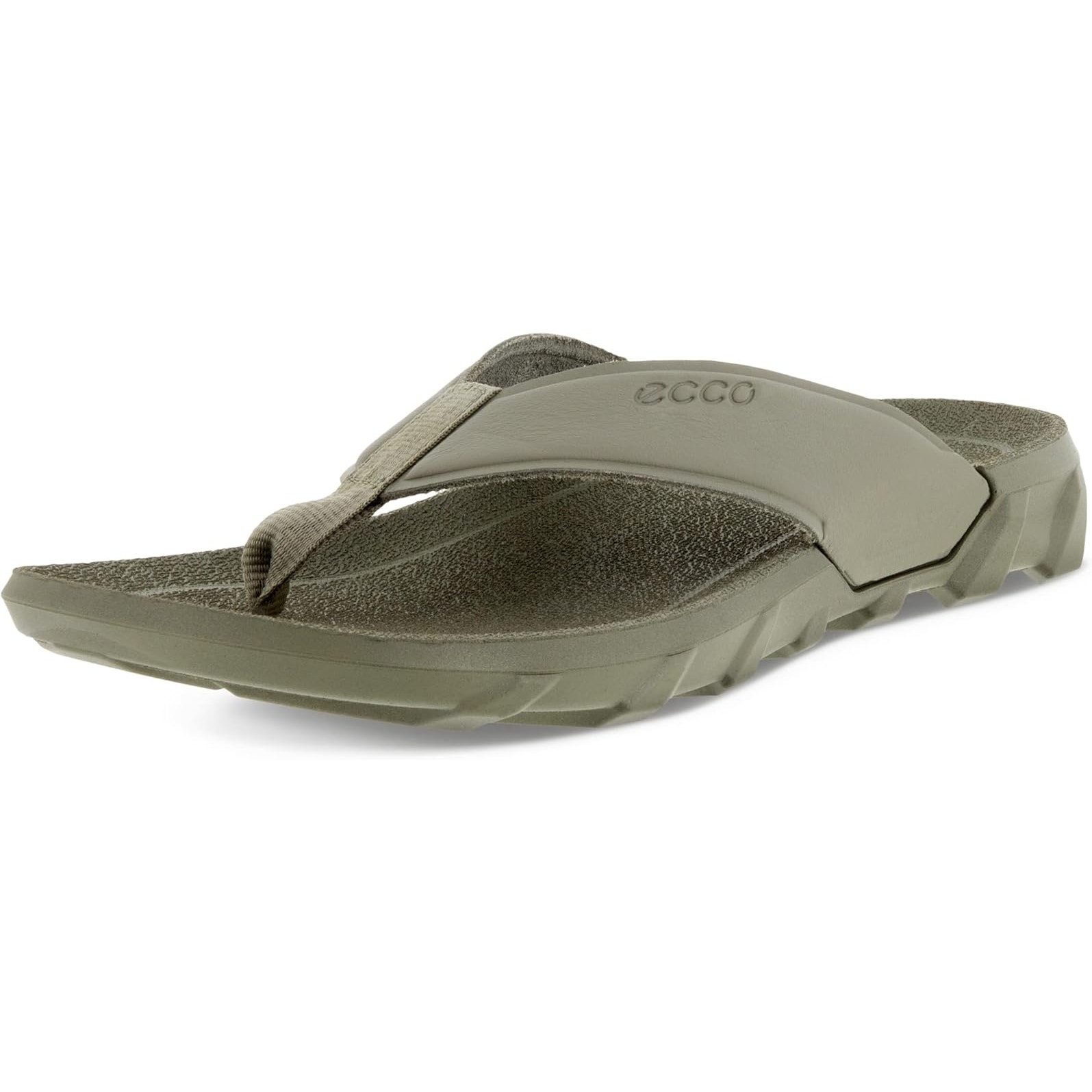 Ecco Unisex Adult MX Flipsider Flip Flop Vetiver Sz 44 (10 M / 13 W) New Flawed