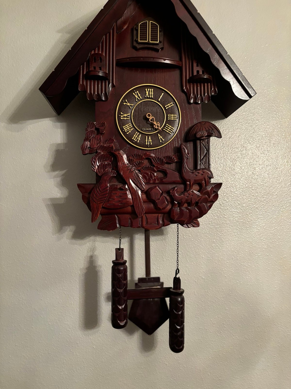 Quartz Classic Treasures Cuckoo Clock Very Rare