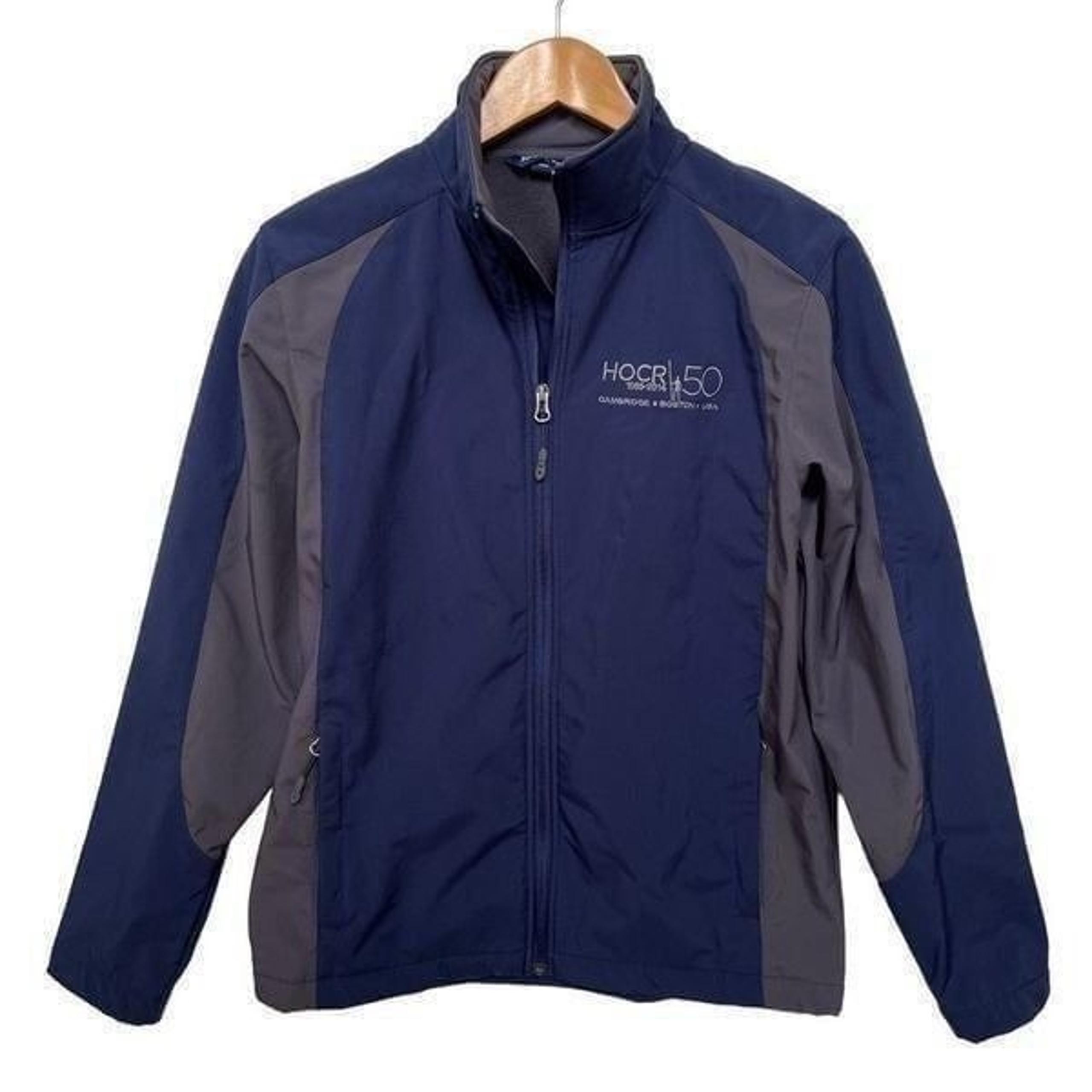 HOCR Head of the Charles Regatta Jacket Rowing Crew Fleece Lined Navy size S