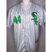 Jake Peavy #44 Chicago White Sox Striped St Patrick's Day Jersey Men's XXL 52