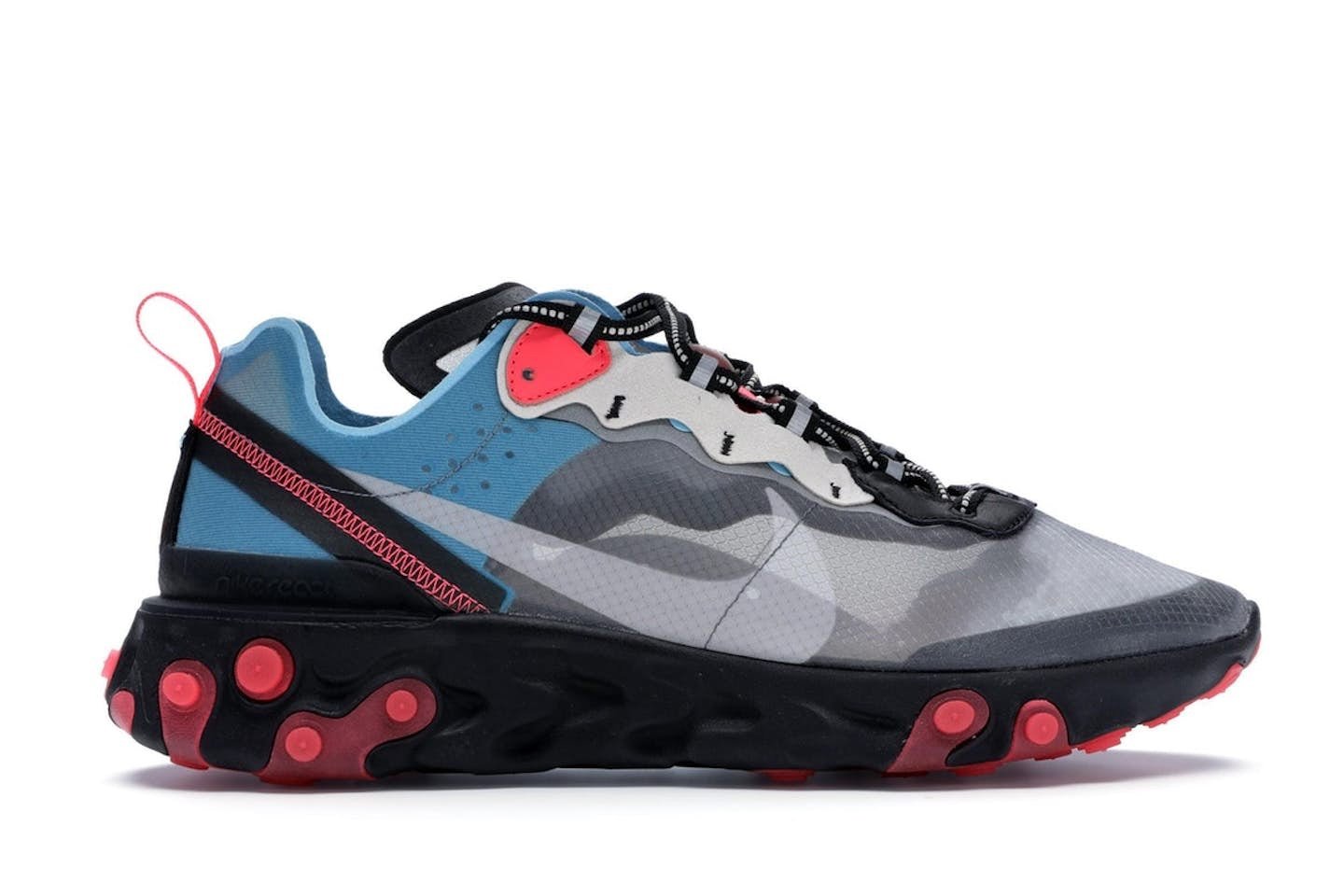 Nike React Element 87 Blue Chill Solar Red size 8
