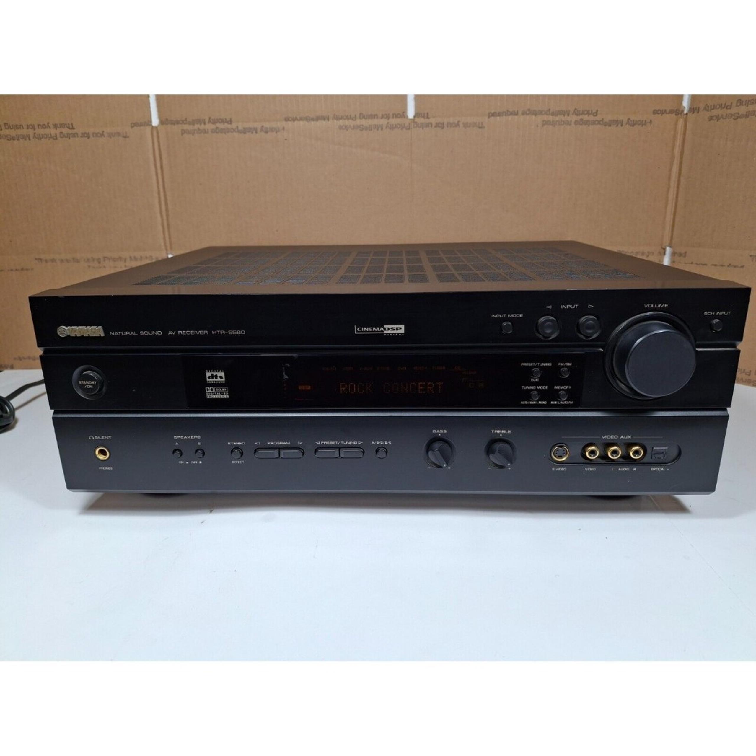 Yamaha AV Receiver Amplifier Tuner Stereo Digital Cinema HTR-5560 TESTED-WORKS