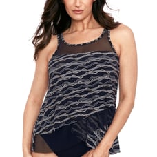 Miraclesuit Linked in Mirage Top Black/Multi 10
