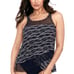 Miraclesuit Linked in Mirage Top Black/Multi 10