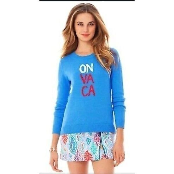 Lilly Pulitzer Sybil ON VA CA Long Sleeve Sweater Size M
