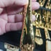 WM Rogers & Son 51 pc Gold Tone silverware set Enchanted Rose with case 12 plc.