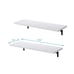 Set of 2 New Floating White Shelves