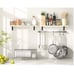 Set of 2 New Floating White Shelves
