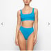 NWT SKIMS TURQUOISE TANK SWIM TOP