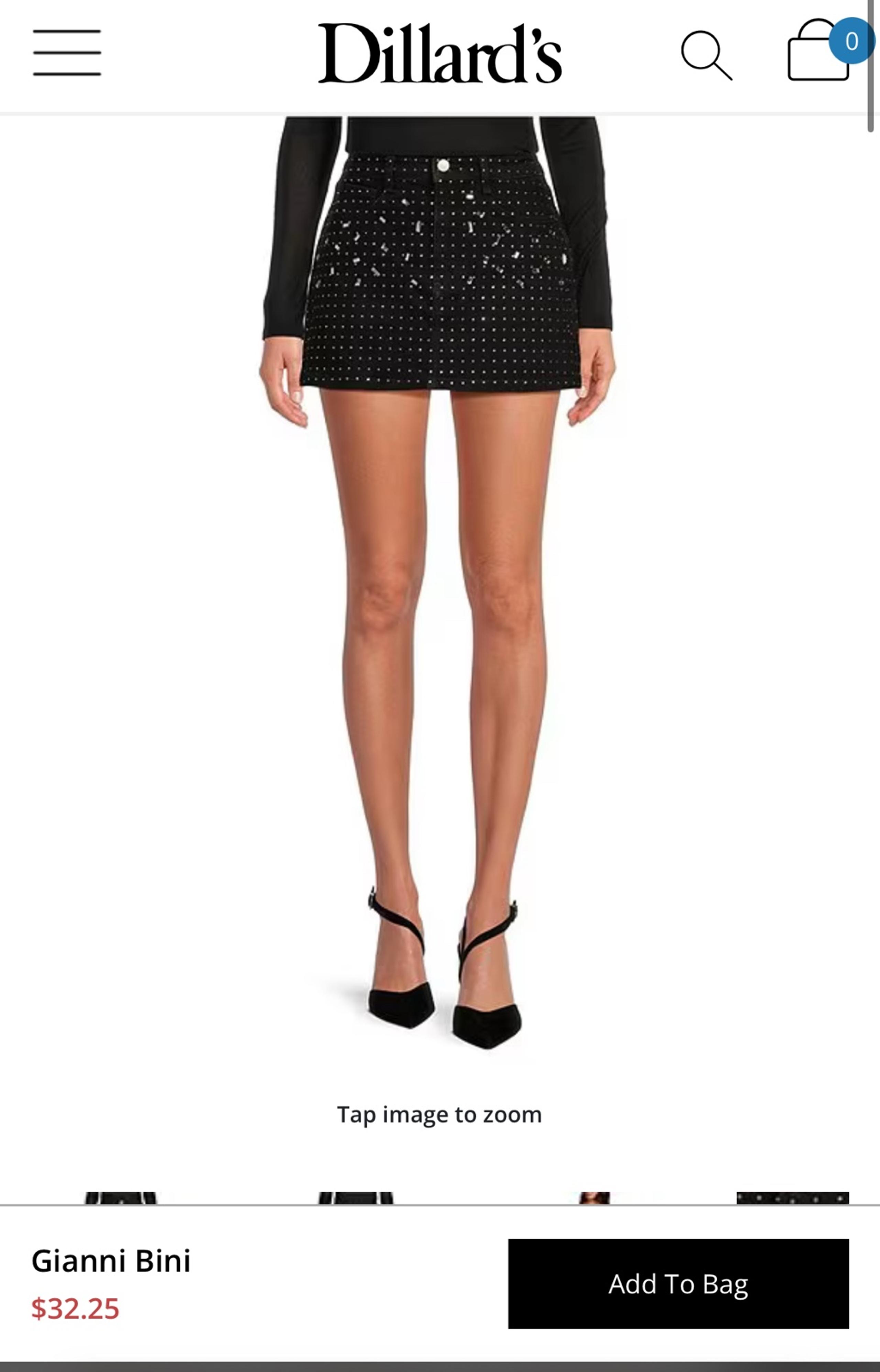 Gianni Bini Rhinestone mini Skirt NEW