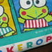 Vintage Sanrio Keroppi Frog Green Nylon Duffle Overnight Gym Bag 22x13x10 FLAWS