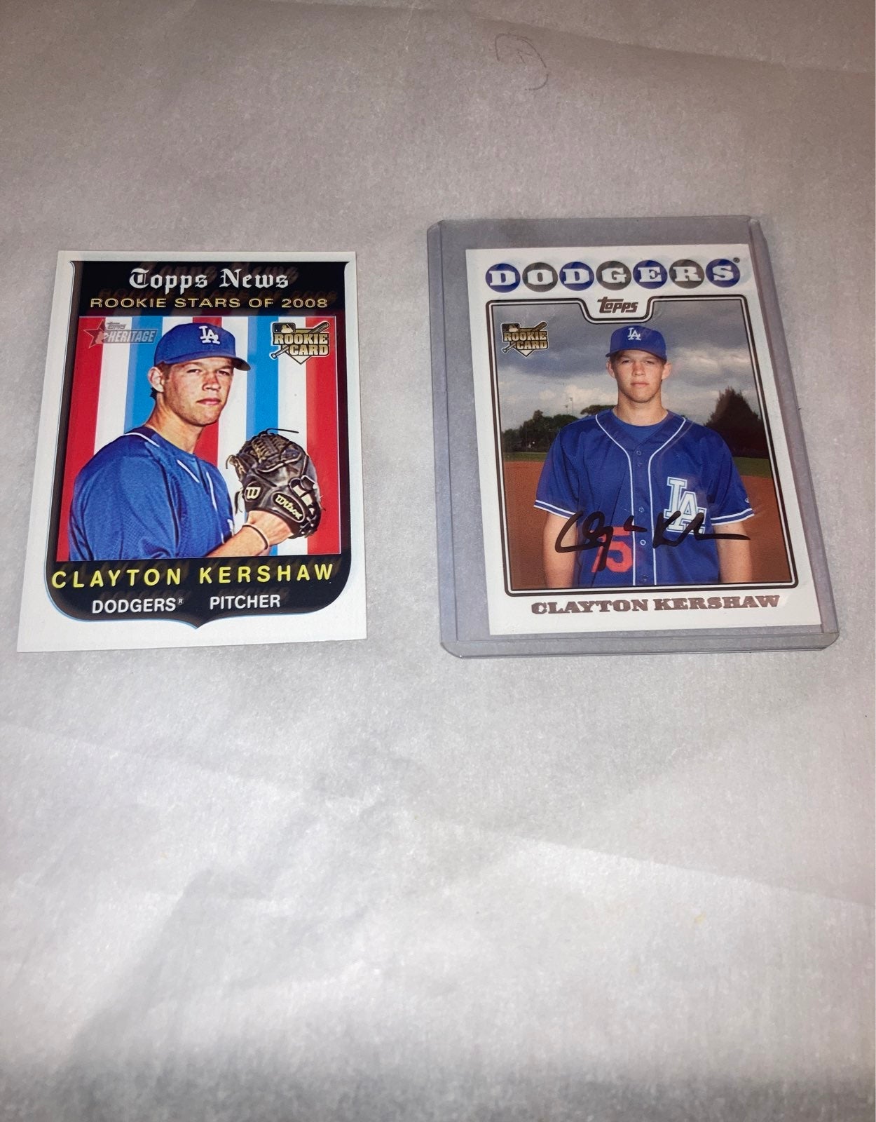Topps clayton kershaw rookie cards